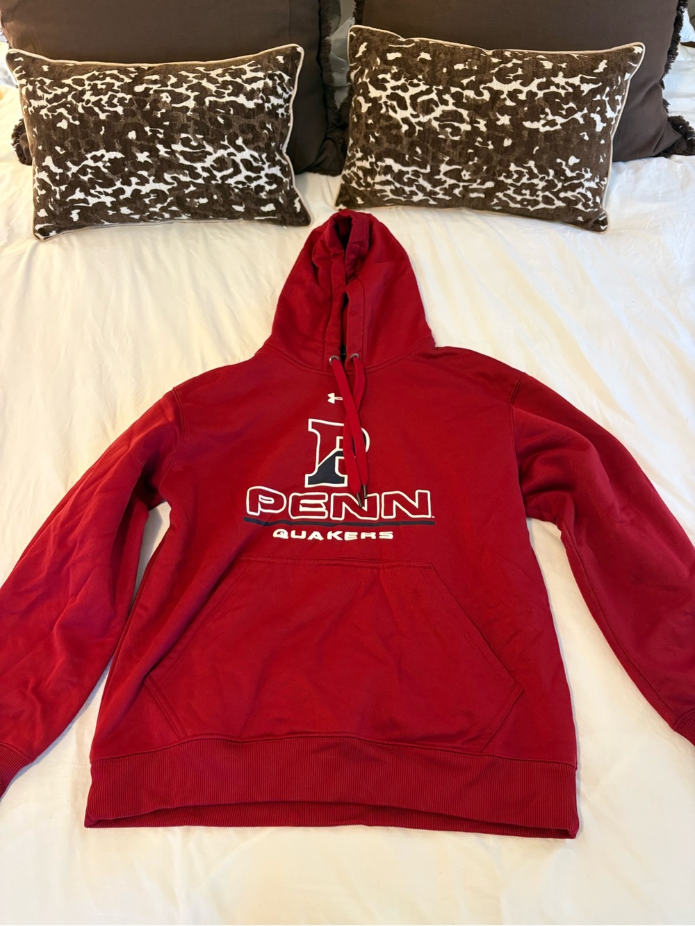 Under Armour Red Penn Quakers Hooded Sweatshirt